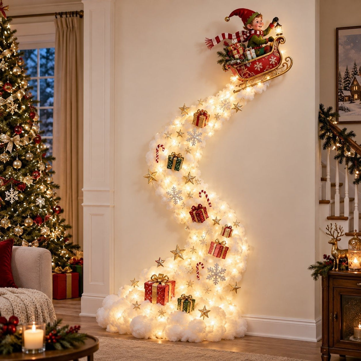 DreamGlow Magic Christmas Wall Light design option